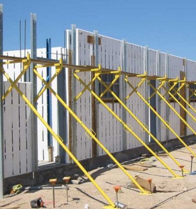 Image of ICF Bracing which is now available at RV Construction